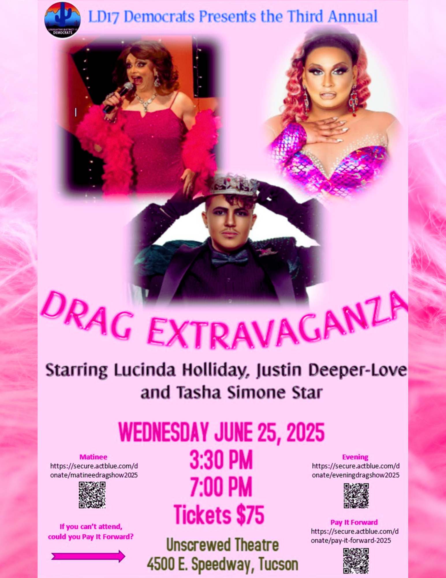 Drag Extravaganza 2025 Flyer